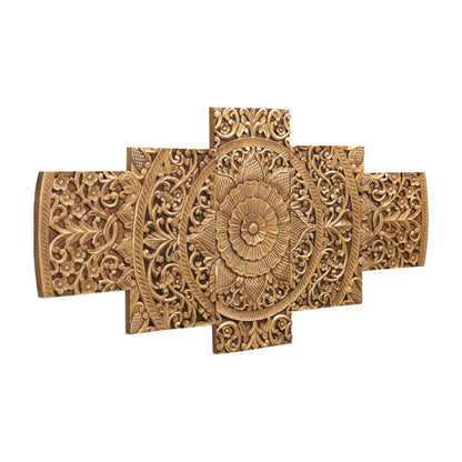 Vægpanel Sharlene - 180x90cm - MDF - Guld PTMD