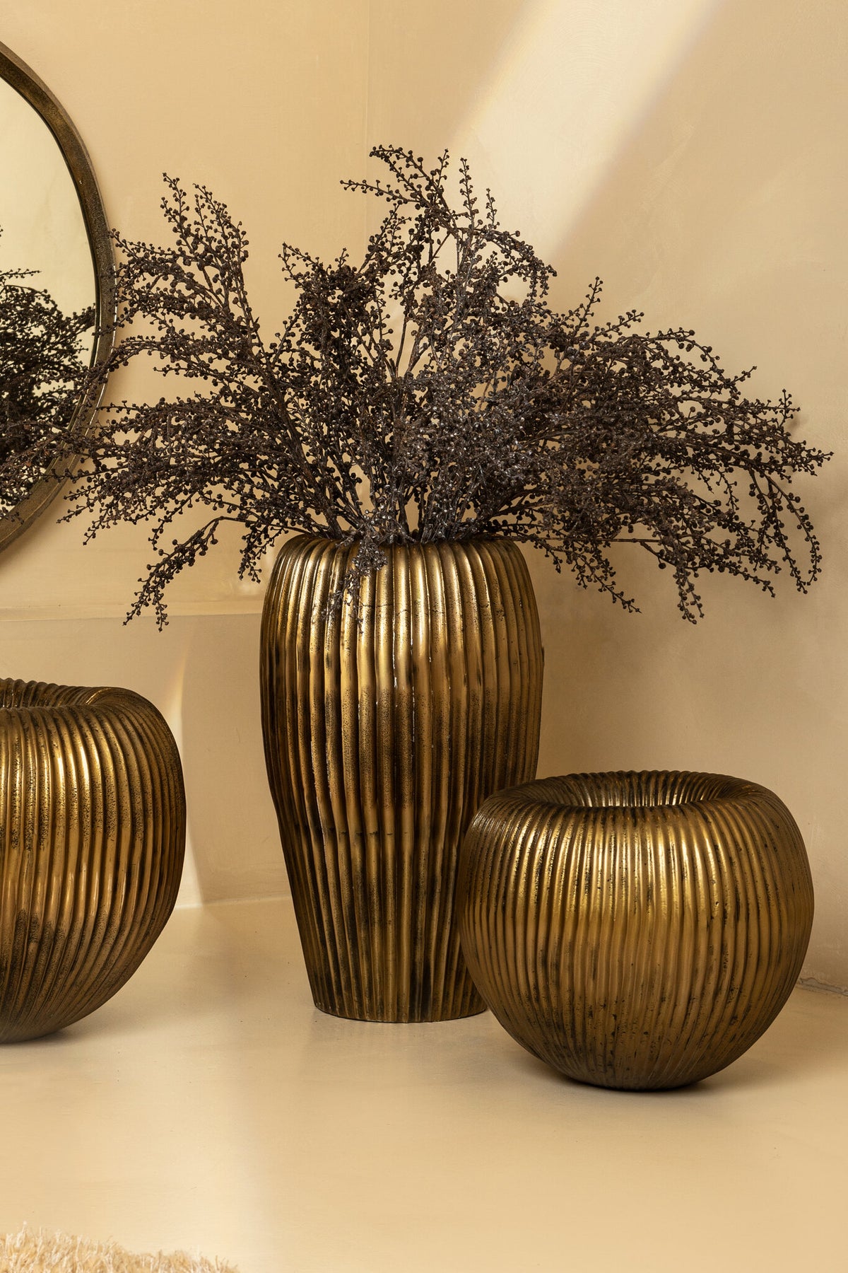 Russen Guld Lav Blomsterpotte Small PTMD