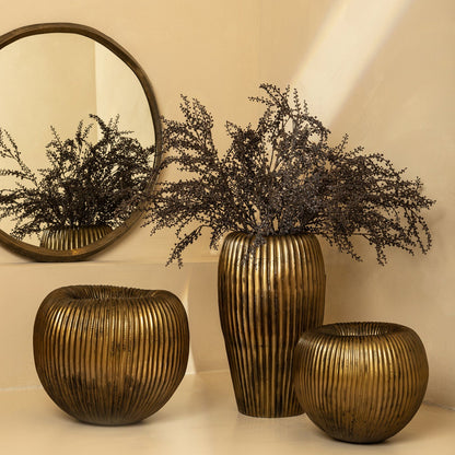 Russen Guld Lav Blomsterpotte Small PTMD