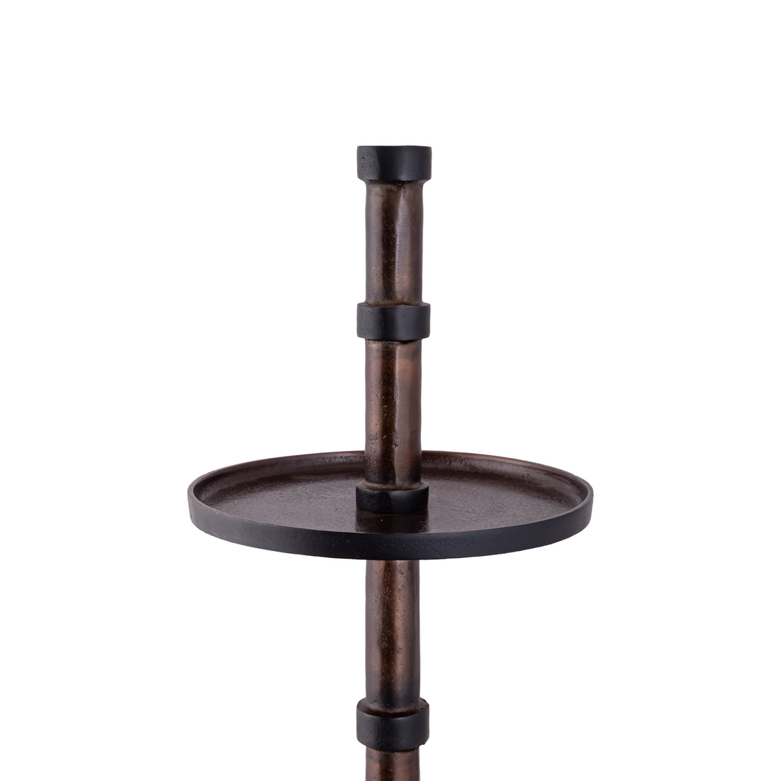 Glinda kobber- og alu-etagere, rund, L, PTMD