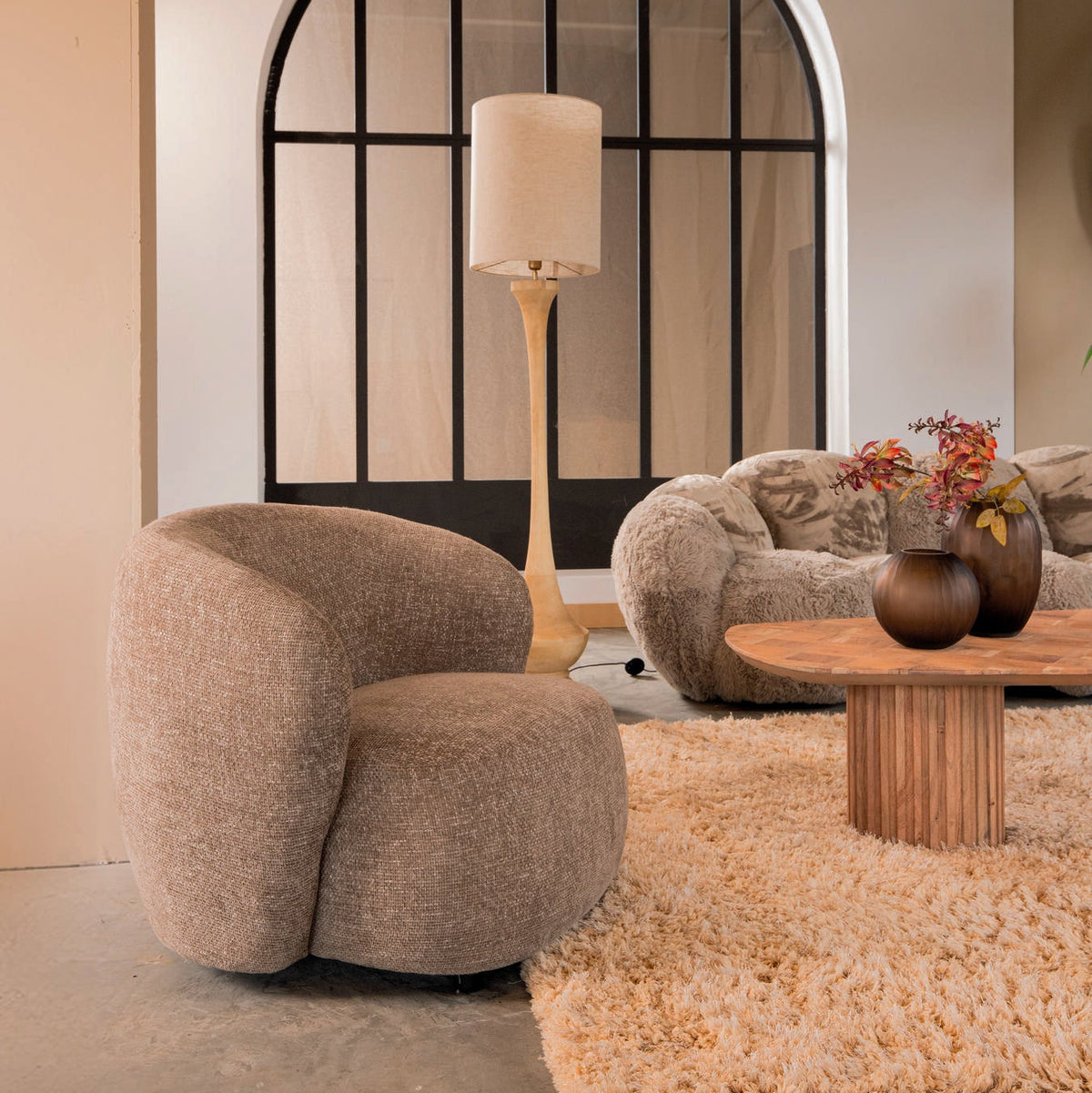 Aphrodite Taupe Lænestol legacy 3 mink PTMD