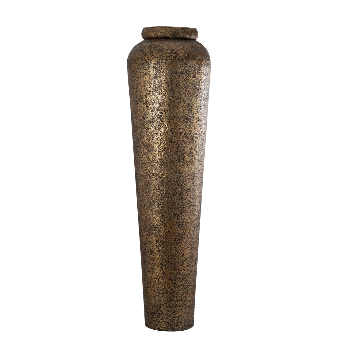 Plantepotte Zavir - 50x50x173 cm - Aluminium - Guld PTMD