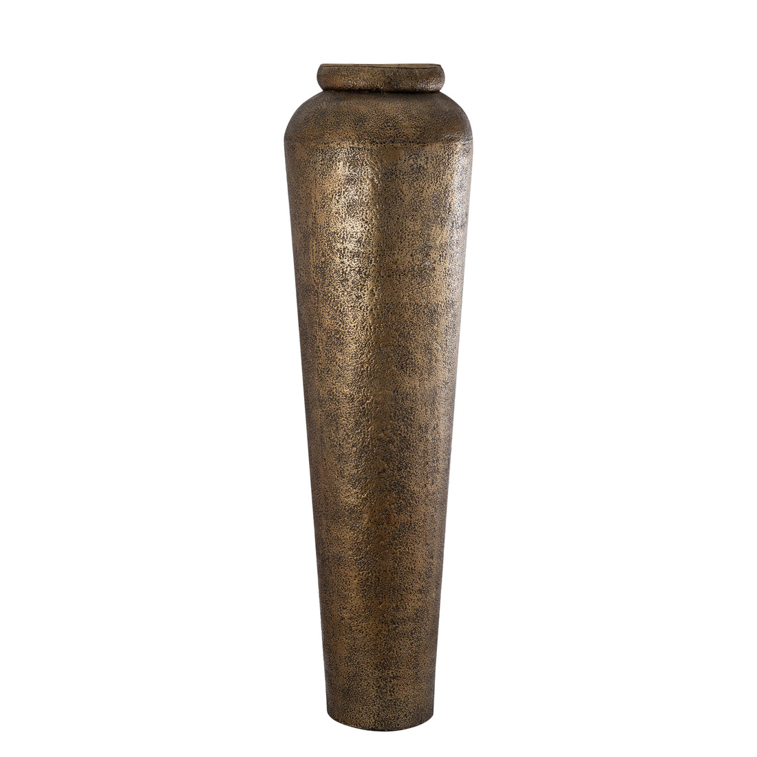 Plantepotte Zavir - 50x50x173 cm - Aluminium - Guld PTMD