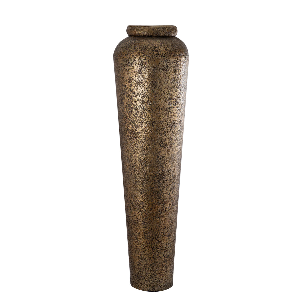 Plantepotte Zavir - 50x50x173 cm - Aluminium - Guld PTMD