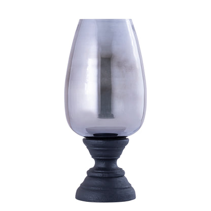 Lanterne Qez i mangotræ, sort, XL, Ø20 × 44 cm, PTMD