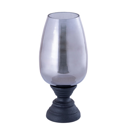 Lanterne Qez i mangotræ, sort, XL, Ø20 × 44 cm, PTMD