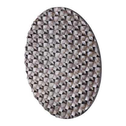 Vægpanel Zoaya bronze 3D rund, stor Ø 120 cm PTMD