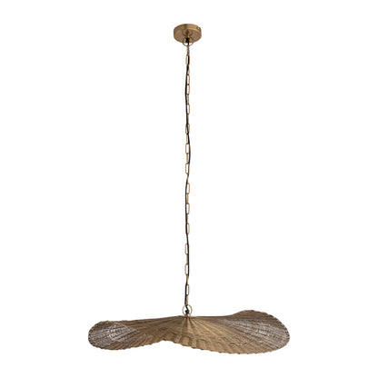 Shauney Gold pendellampe i jern med bølgede detaljer, rund, S, PTMD