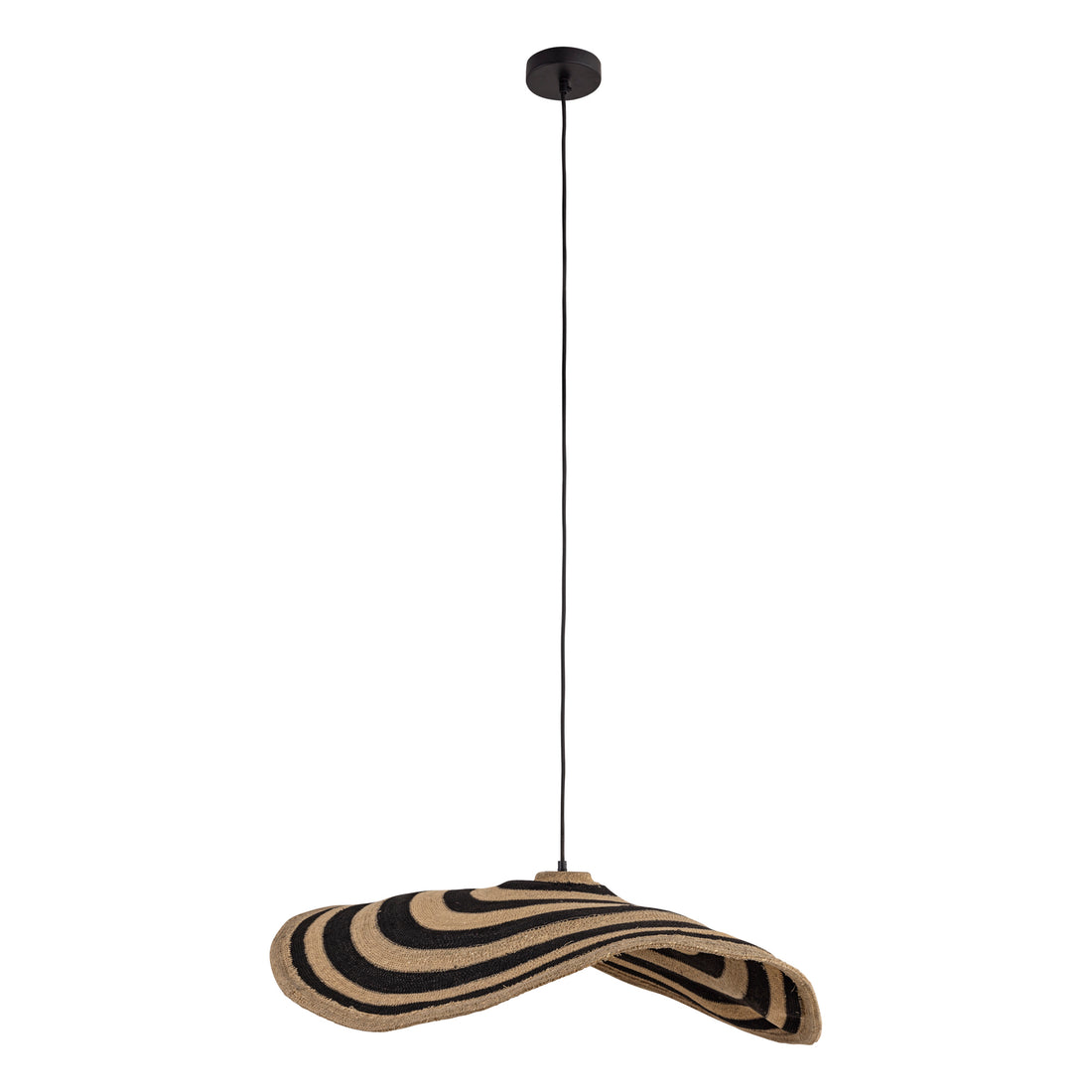 Loulou Natural Seagrass Bølget Pendellampe Stor PTMD