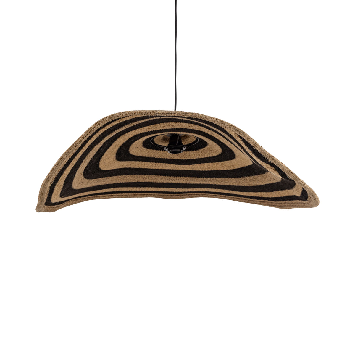 Loulou Natural Seagrass Bølget Pendellampe Stor PTMD