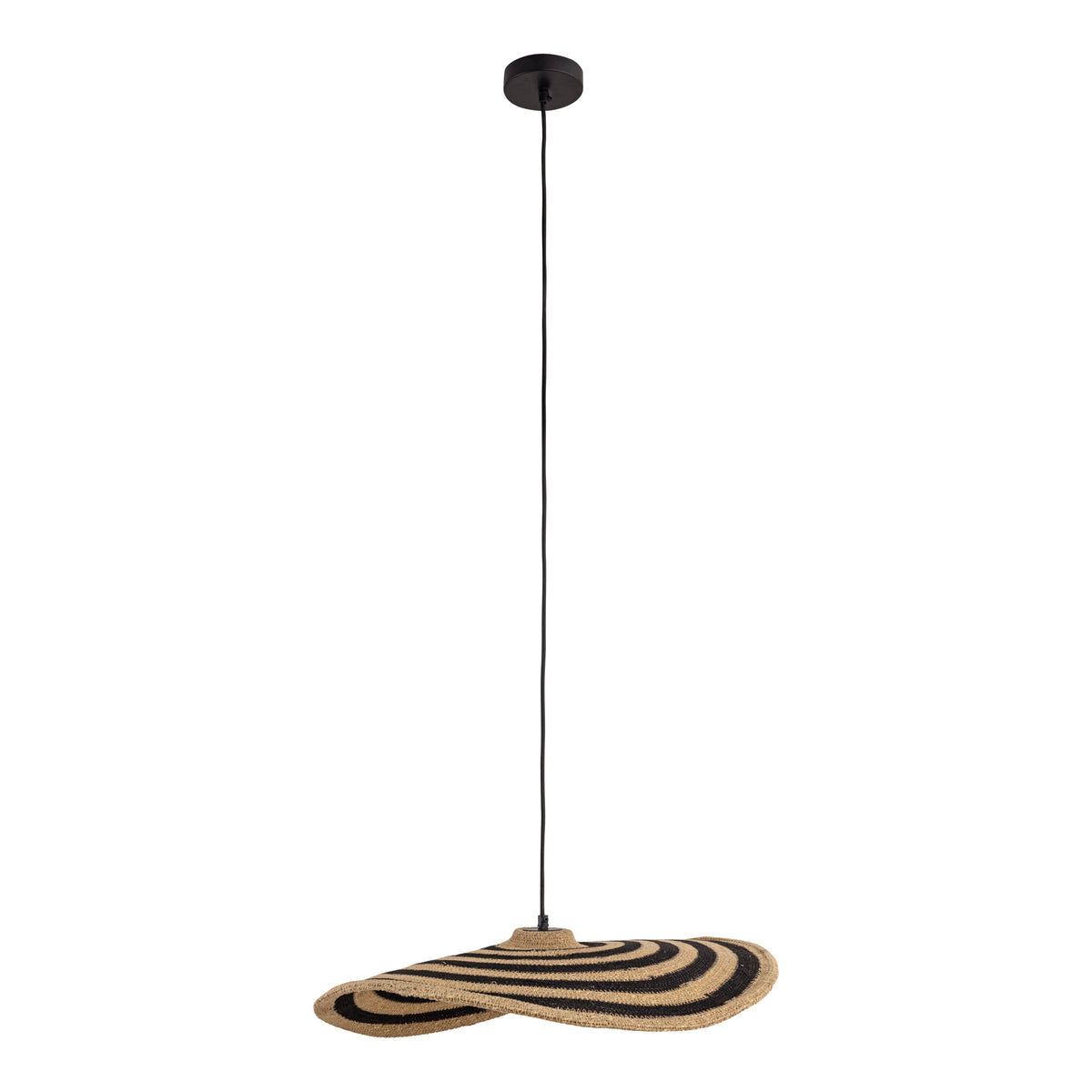 Loulou Natural Seagrass Bølget Pendellampe Lille PTMD