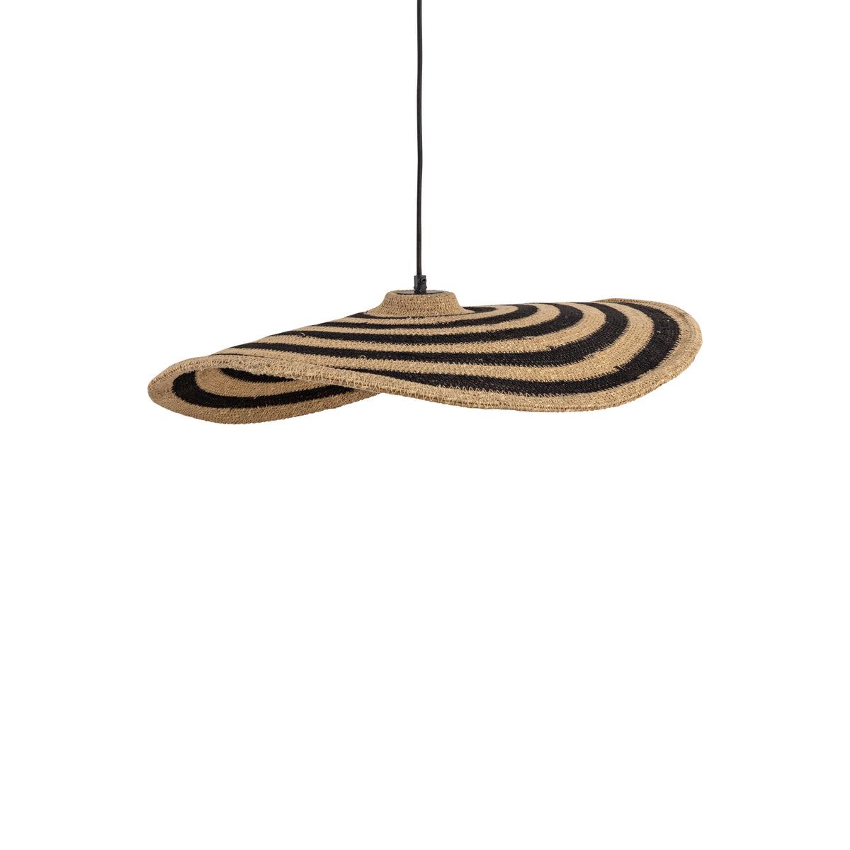 Loulou Natural Seagrass Bølget Pendellampe Lille PTMD