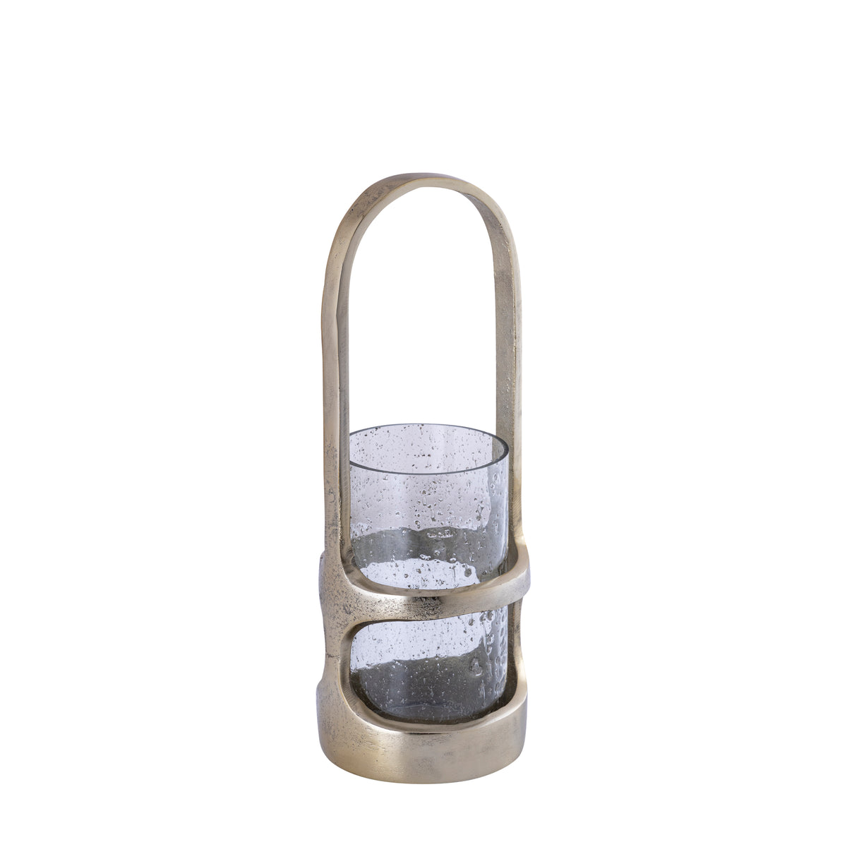 Lanterne Rahana S - 14 x 14 x 40 cm - Aluminium - Guld PTMD
