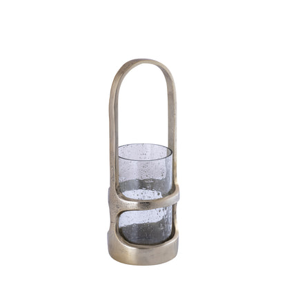 Lanterne Rahana S - 14 x 14 x 40 cm - Aluminium - Guld PTMD
