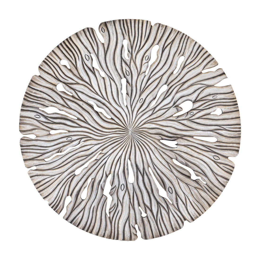 Vægbane Bonte L - 120x2x120 cm - MDF - Creme PTMD