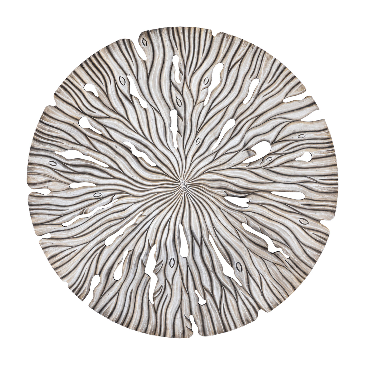 Vægbane Bonte L - 120x2x120 cm - MDF - Creme PTMD