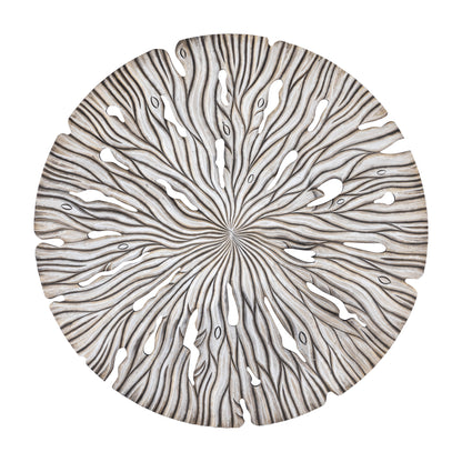 Vægbane Bonte L - 120x2x120 cm - MDF - Creme PTMD