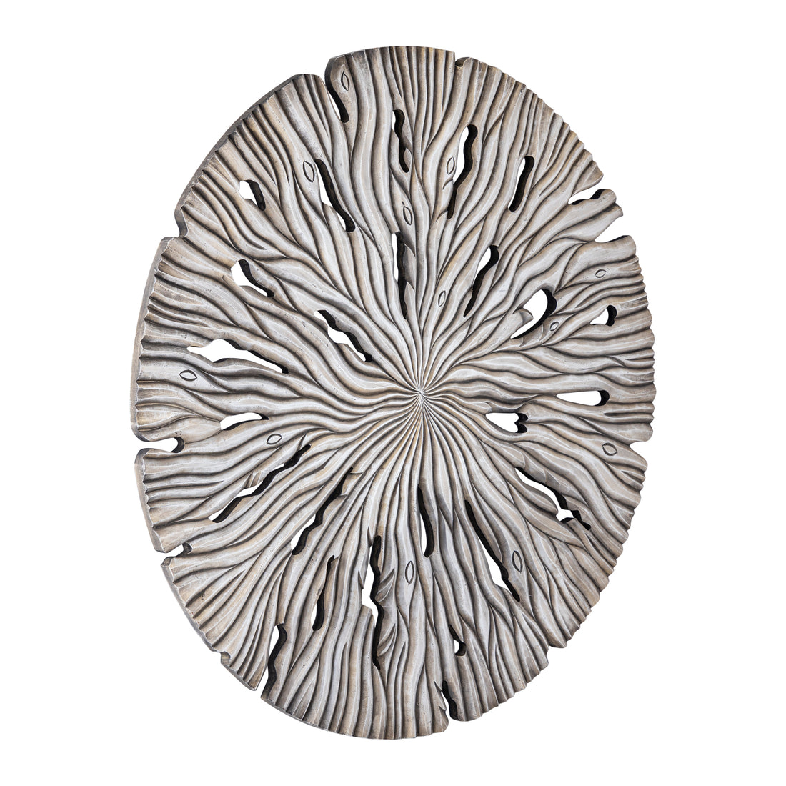 Vægbane Bonte L - 120x2x120 cm - MDF - Creme PTMD