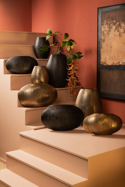 Jowad antik grafitkrukke PTMD, sæt med 2