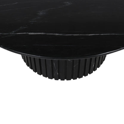 Sofabord Neelim - 91x91x41 cm - Marmor - Sort PTMD