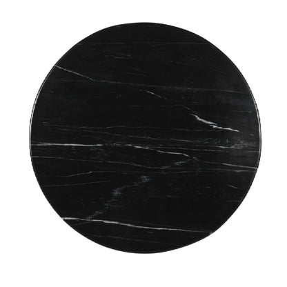 Sofabord Neelim - 91x91x41 cm - Marmor - Sort PTMD