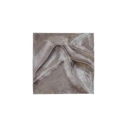 Vægpanel Gihan S - 42x5x42 cm - Aluminium - Sølv PTMD