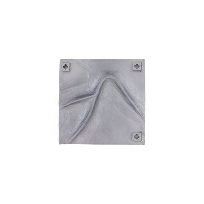 Vægpanel Gihan S - 42x5x42 cm - Aluminium - Sølv PTMD