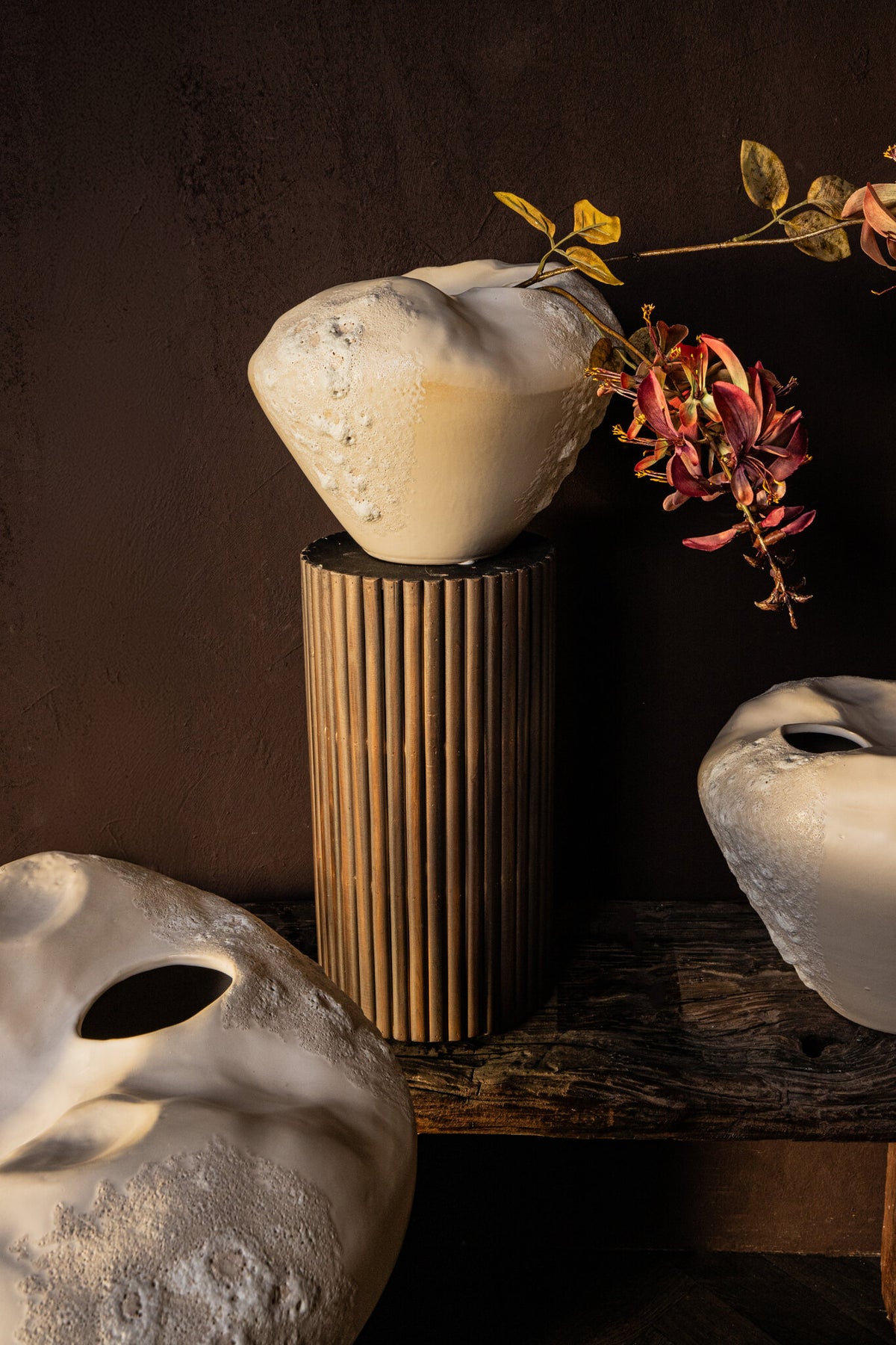 Vase Dangelo Creme Keramik Ekstra Large PTMD