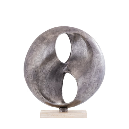 Deco Object Deuie - 45x10x50 cm - Aluminium - Sølv PTMD