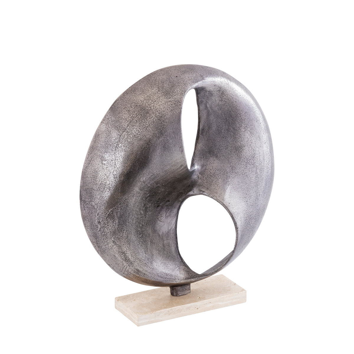 Deco Object Deuie - 45x10x50 cm - Aluminium - Sølv PTMD