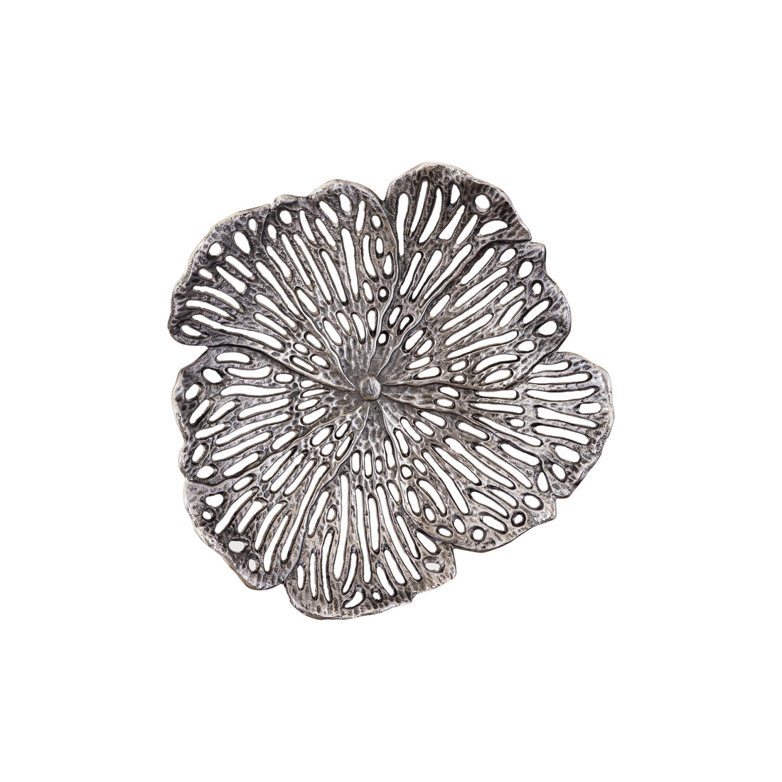 Fad Ryhann M - 38x37x8 cm - Aluminium - Sølv PTMD