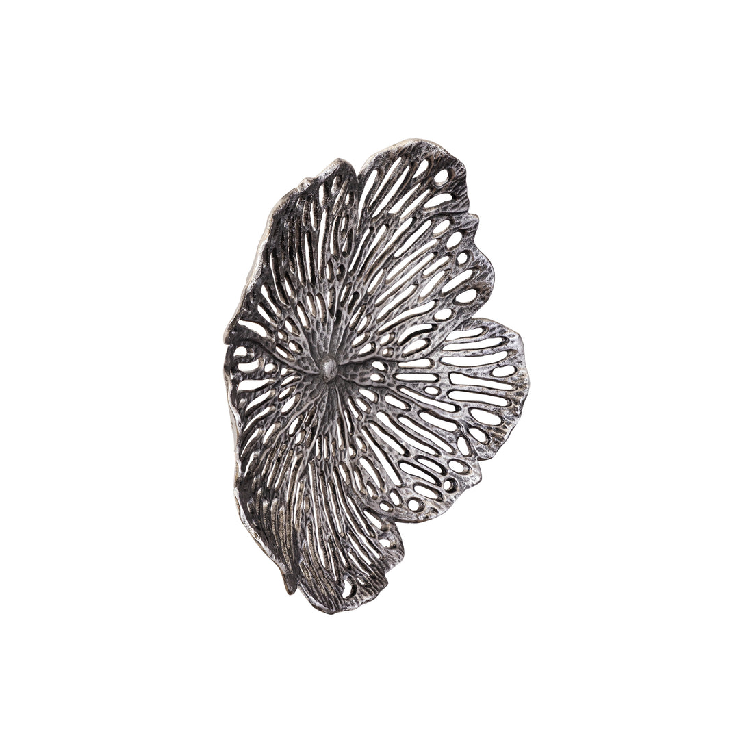 Fad Ryhann M - 38x37x8 cm - Aluminium - Sølv PTMD