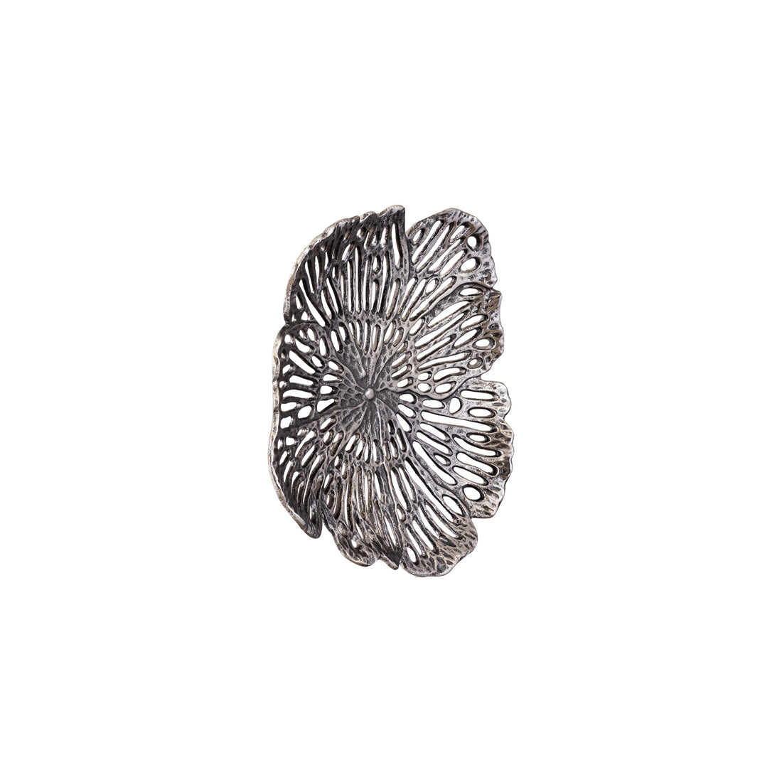 Fad Ryhann S - 31x30x6 cm - Aluminium - Sølv PTMD