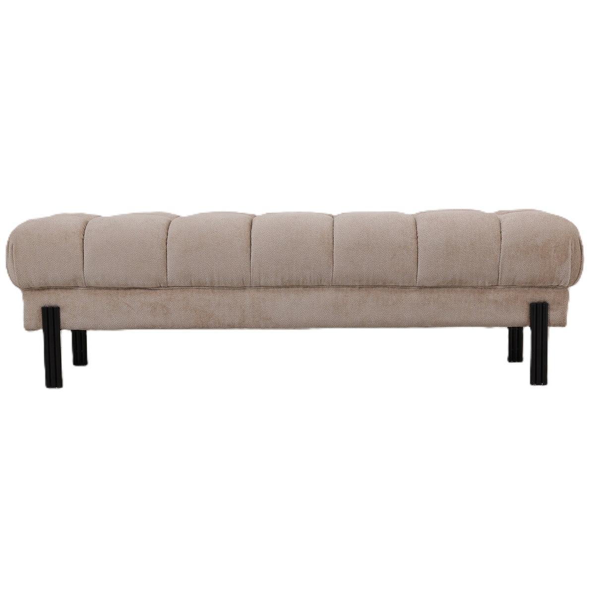 Melbourne-bænk 160 × 47 × 48 cm beige PTMD