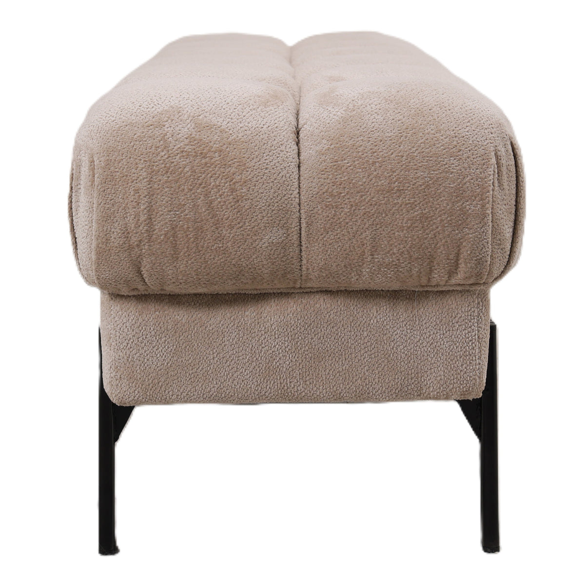 Melbourne-bænk 160 × 47 × 48 cm beige PTMD