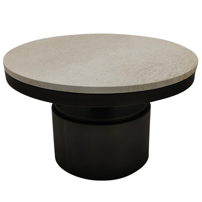 Bregt lavt sofabord i beige marmor PTMD