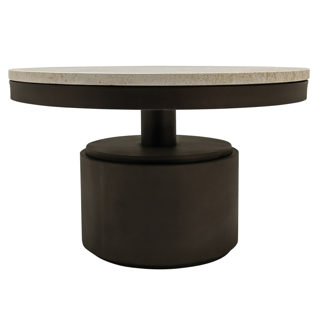 Bregt lavt sofabord i beige marmor PTMD