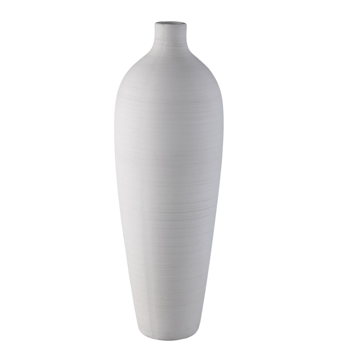 Flaskevase Cavinn Keramik Hvid Ø24cm x H70cm PTMD