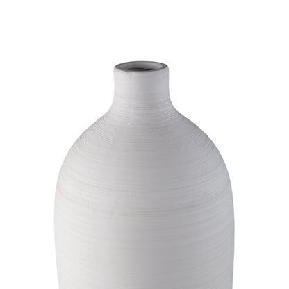 Flaskevase Cavinn Keramik Hvid Ø24cm x H70cm PTMD