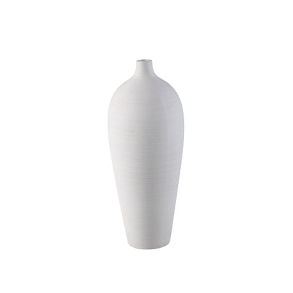 Flaskevase Cavinn Keramik Hvid Ø18cm x H44cm PTMD