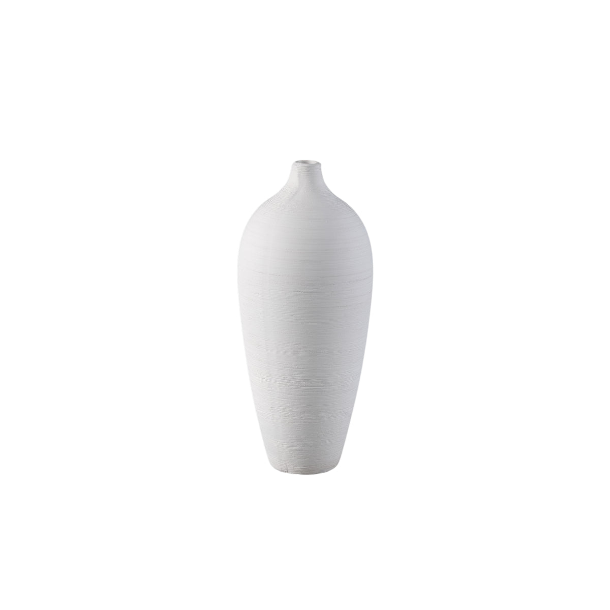 Flaskevase Cavinn Keramik Hvid Ø15cm x H35cm PTMD