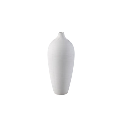 Flaskevase Cavinn Keramik Hvid Ø15cm x H35cm PTMD