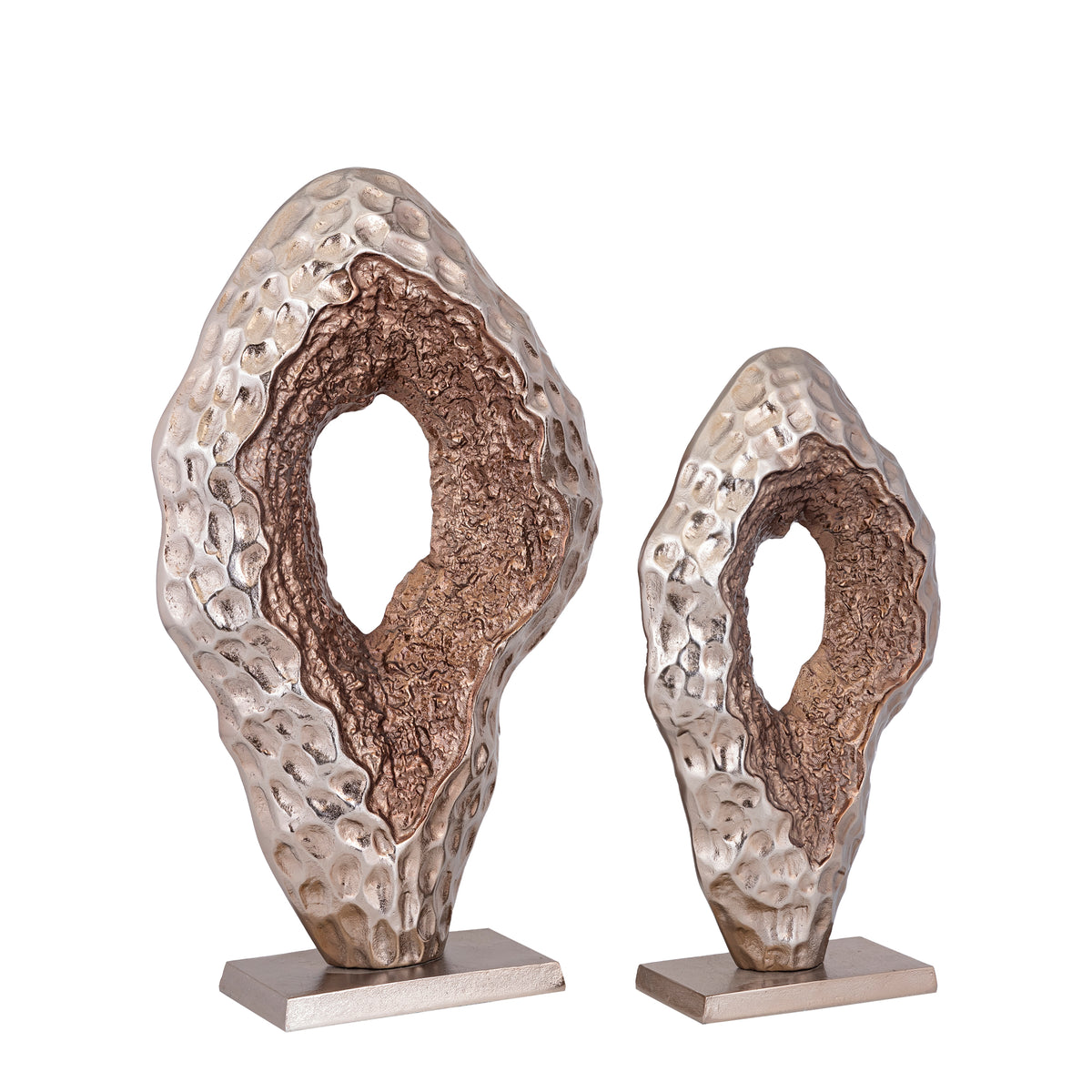 Coolan figur i støbt aluminium, oval L, PTMD