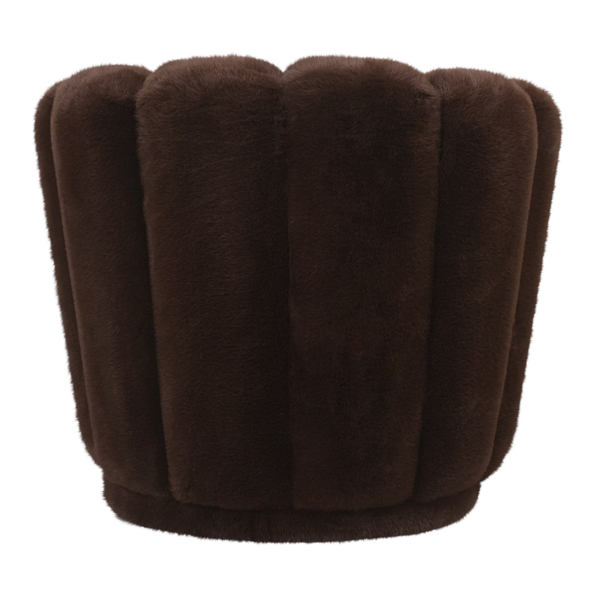 Furia Dark Brown lænestol, pels, PTMD