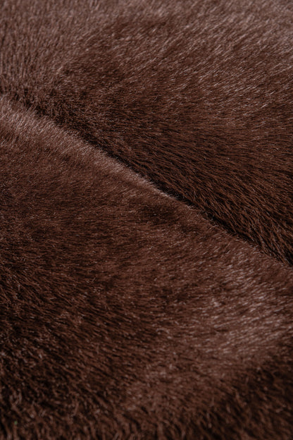 Furia Dark Brown lænestol, pels, PTMD