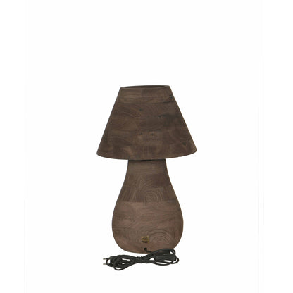 Bordlampe Peake brun mangotræ small PTMD