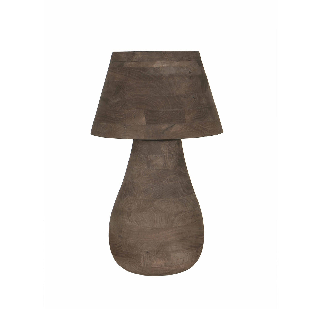 Bordlampe Peake brun mangotræ stor PTMD