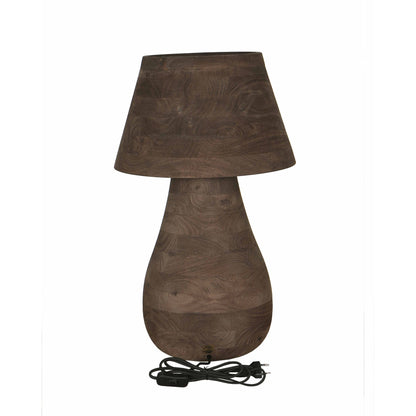 Bordlampe Peake brun mangotræ stor PTMD