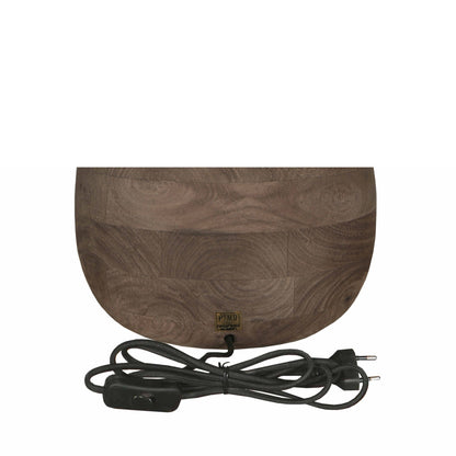 Bordlampe Peake brun mangotræ stor PTMD