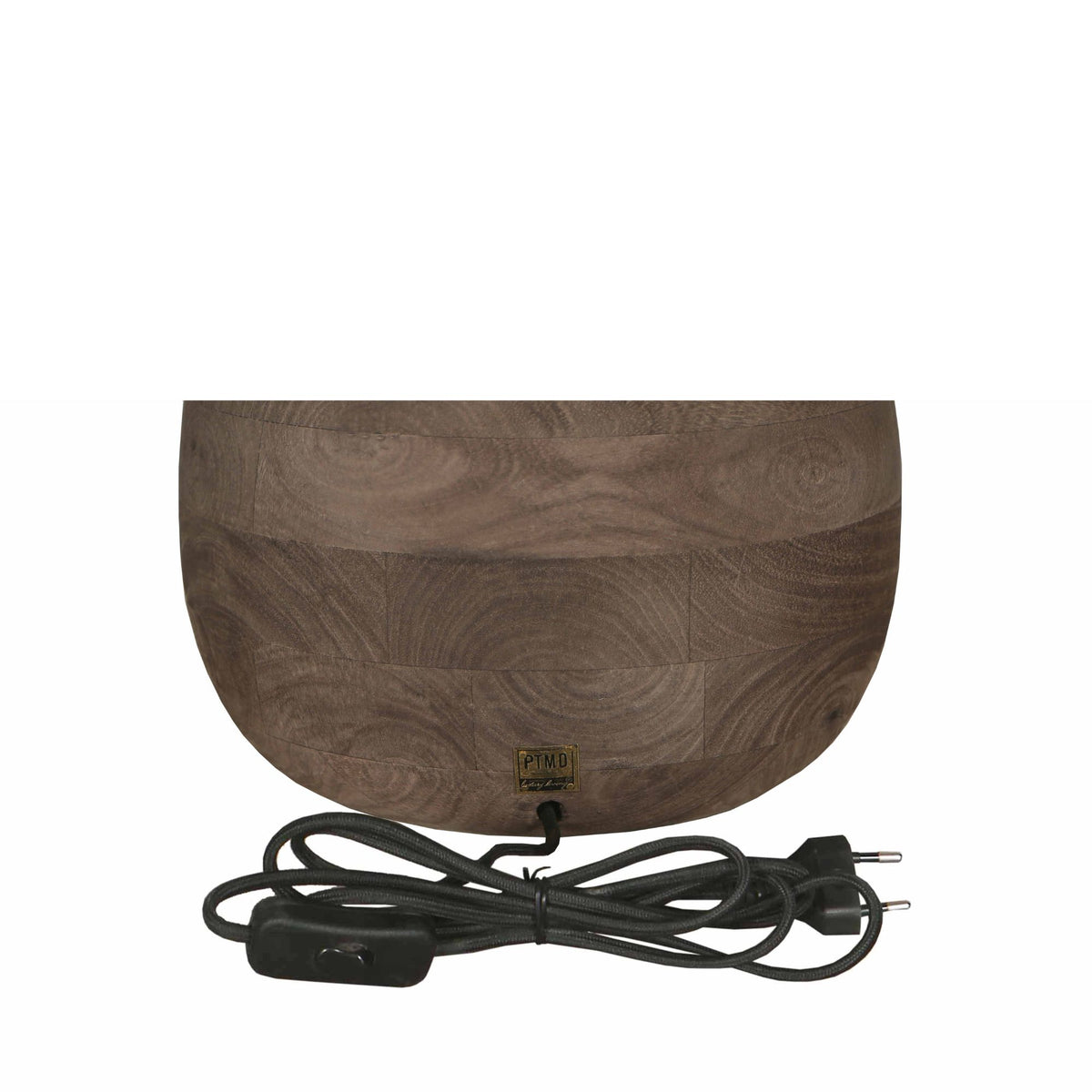 Bordlampe Peake brun mangotræ stor PTMD